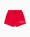 Ea7 Swim Trunks With Logo In Red