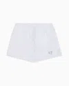 Ea7 Swim Trunks With Logo In White