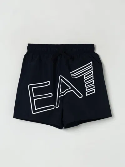 Ea7 Swimsuit  Kids In Blue