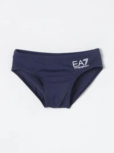 Ea7 Swimsuit  Swimwear Kids Color Navy