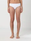 Ea7 Logo-plaque Swim Briefs In Weiss