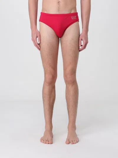 Ea7 Swimsuit  Swimwear Men Color Red