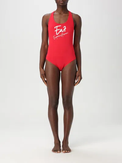 Ea7 Swimsuit  Swimwear Woman Color Red