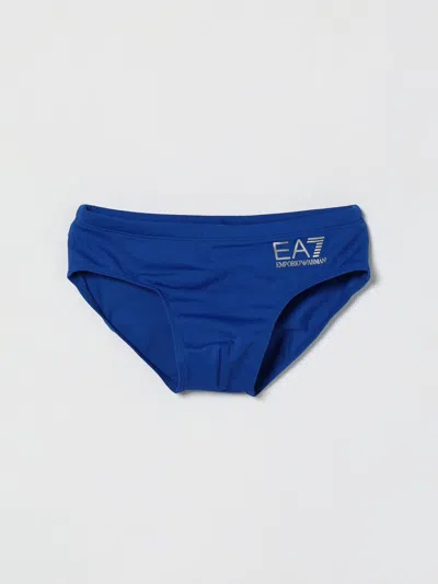Ea7 Swimsuit Kids Color Royal Blue