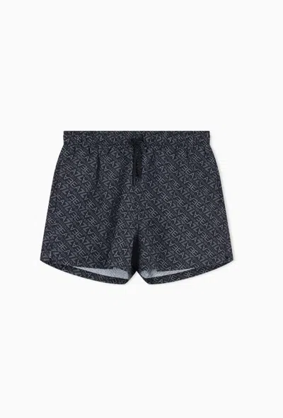 Ea7 Swimsuit With Black Man Print In Other