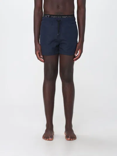 Ea7 Swimwear Swimsuit Men Color Blue