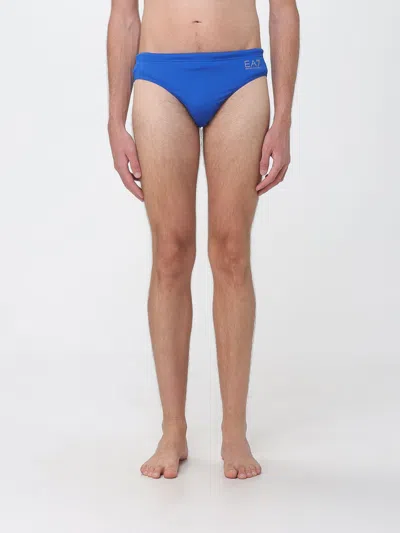 Ea7 Swimwear Swimsuit Men Color Gnawed Blue
