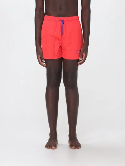 Ea7 Swimwear Swimsuit Men Color Red