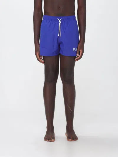 Ea7 Swimwear Swimsuit Men Color Royal Blue