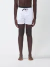 Ea7 Drawstring Swim Shorts In White