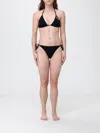 Ea7 Triangle Bikini With Logo In Black
