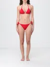 Ea7 Logo-plaque Triangle Bikini In Red