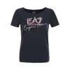 EA7 女士俏皮摩登刺绣字母透气短袖T恤,6920802978765517581