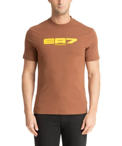 Ea7 T-shirt In Brown