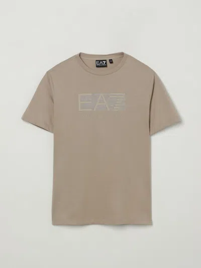 Ea7 Kids' T-shirt In Cotone Con Logo