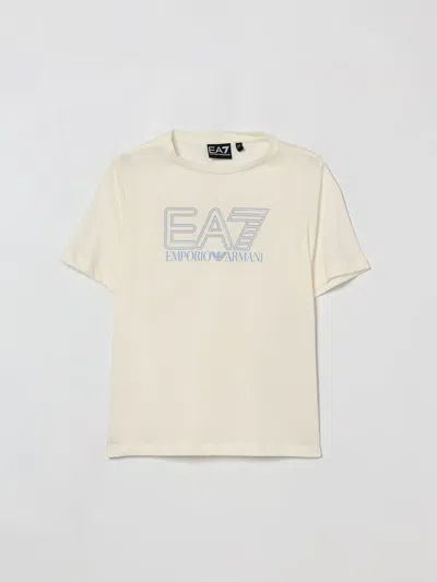 Ea7 T-shirt Kids  In Neutral
