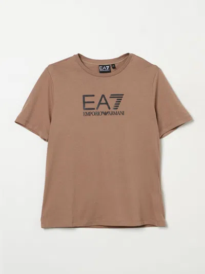 Ea7 T-shirt  Kids Color Tobacco In Tabak