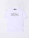 Ea7 T-shirt  Kids Color White In White