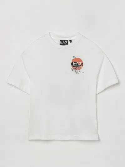 EA7 T-SHIRT EA7 KIDS COLOR WHITE,G90573001