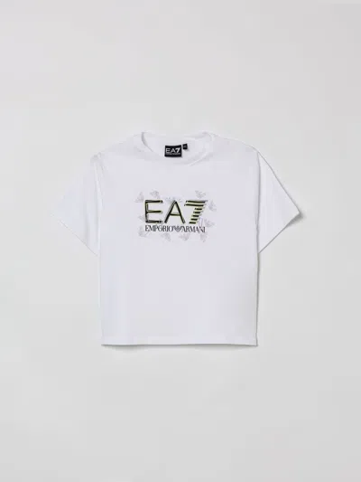 Ea7 T-shirt Kids  In White