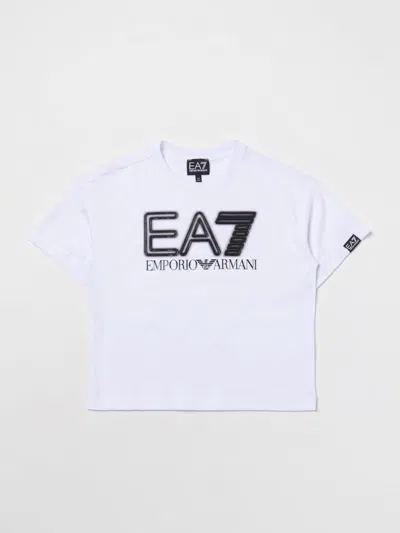 Ea7 Kids' T恤  儿童 颜色 白色 In White