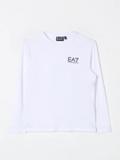Ea7 T-shirt  Kids Color White In White