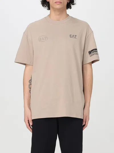Ea7 T-shirt  Men Color Beige