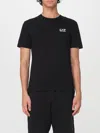 Ea7 Man T-shirt Black Size Xl Cotton In Black