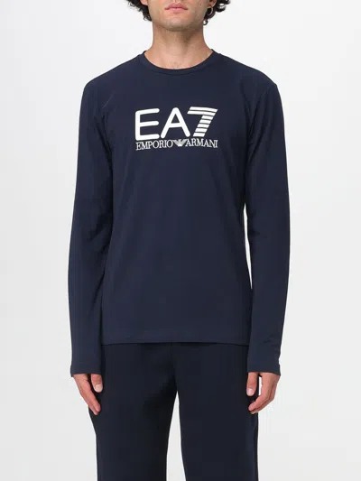 Ea7 T-shirt  Men Color Blue