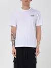 Ea7 Open-necked Black Shirt In White