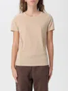 Ea7 T-shirt  Woman Color Beige In Neutral