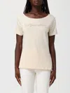 Ea7 Logo-stud Cotton T-shirt In Multi