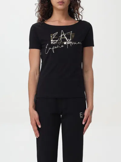 Ea7 T-shirt  Woman Color Black In 黑色