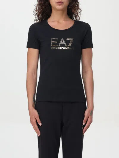 Ea7 T-shirt  Woman Color Black In 黑色