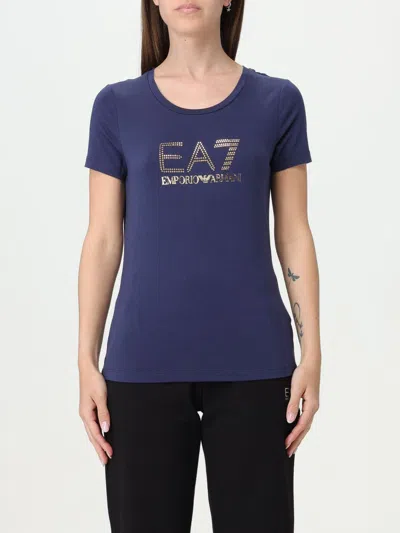 Ea7 T-shirt  Woman In Blue