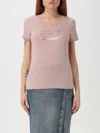 Ea7 T-shirt In Blush Pink