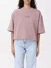 Ea7 T-shirt  Woman Color Blush Pink