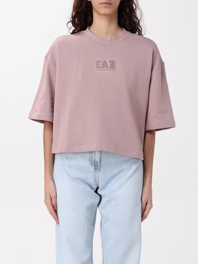 Ea7 T-shirt  Woman Color Blush Pink