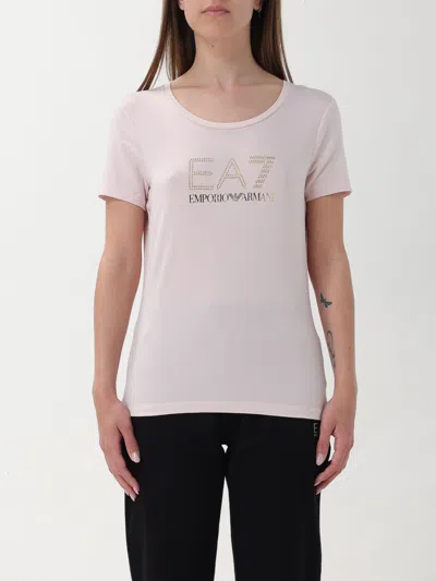 Ea7 T-shirt  Woman In Blush Pink