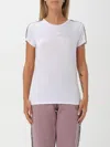 Ea7 Dynamic Athlete Crew-neck T-shirt In Natural Ventus7 Technical Fabric In Weiss