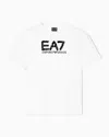 Ea7 T-shirt Logo Series Ras-du-cou En Jersey De Coton Avec Paillettes
