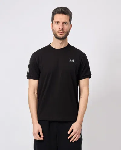 Ea7 T-shirt Sport Man  7m001037 Af10378 Uc0001 Black In Animal Print