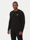 Ea7 T-shirt Sport Man  8npt28 Pjvqz Core Id 1200 Black In Black