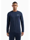 Ea7 T-shirt Sport Man  8npt28 Pjvqz Core Id 1562 Armor Blue In Blue