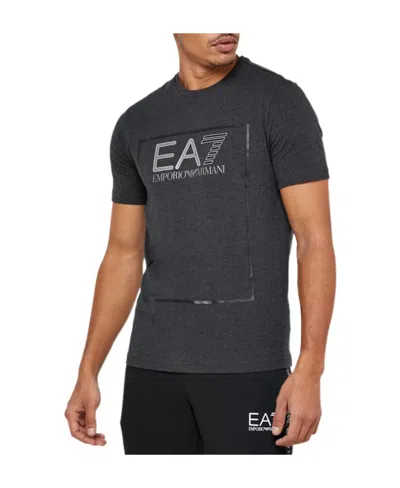 Ea7 T-shirt With Round Neck And Short Sleeves In Black