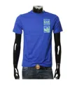Ea7 T-shirt With Round Neck And Short Sleeves In Blue