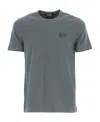 Ea7 T-shirt With Round Neck And Short Sleeves In Green