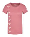 Ea7 T-shirt With Round Neck And Short Sleeves In Pink