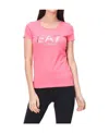 Ea7 T-shirt With Round Neck And Short Sleeves In Pink