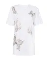 Ea7 T-shirt With Round Neck And Short Sleeves In White
